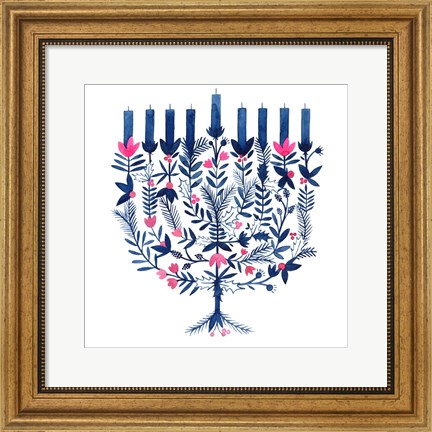 Framed Boho Hanukkah I Print