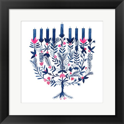 Framed Boho Hanukkah I Print