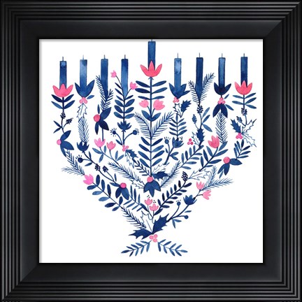 Framed Boho Hanukkah II Print