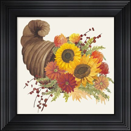 Framed Colorful Cornucopia I Print