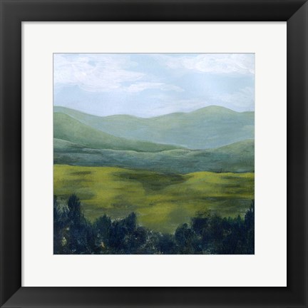 Framed Open Valley I Print