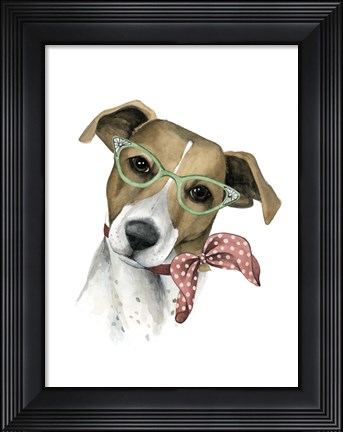 Framed Vogue Dog I Print