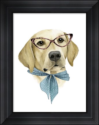 Framed Vogue Dog IV Print