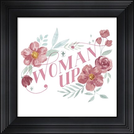 Framed Woman Up I Print