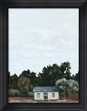 Framed Forest Cottage II Print