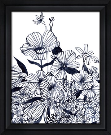 Framed Wildflower Tangle II Print