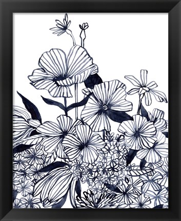 Framed Wildflower Tangle II Print