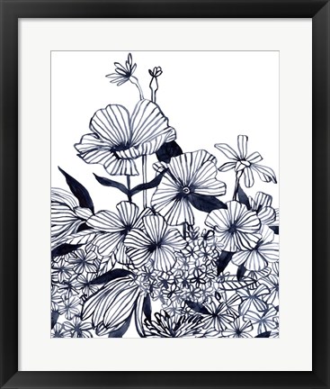 Framed Wildflower Tangle II Print