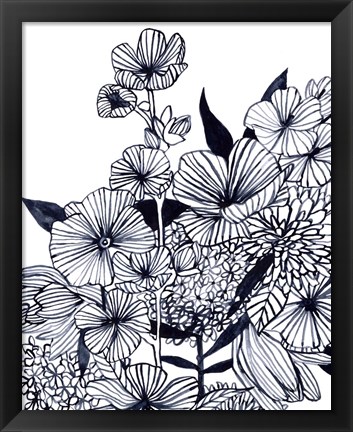 Framed Wildflower Tangle III Print