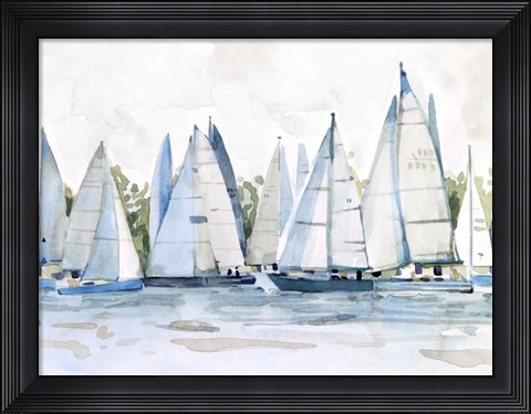 Framed Pastel Marina II Print