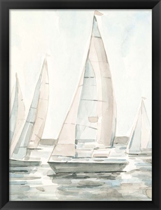 Framed Soft Sail I Print