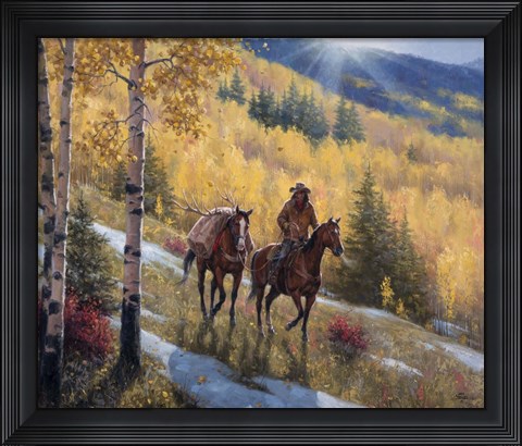 Framed Glow of Indian Summer Print