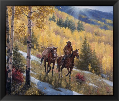 Framed Glow of Indian Summer Print