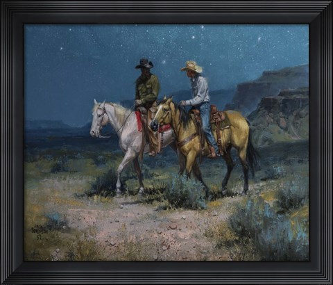 Framed Night Riders Print