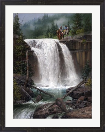 Framed Above the Falls Print