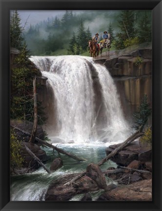 Framed Above the Falls Print