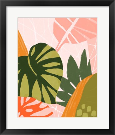 Framed Jungle Collage I Print