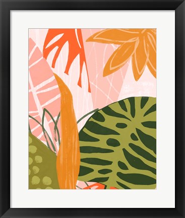 Framed Jungle Collage II Print