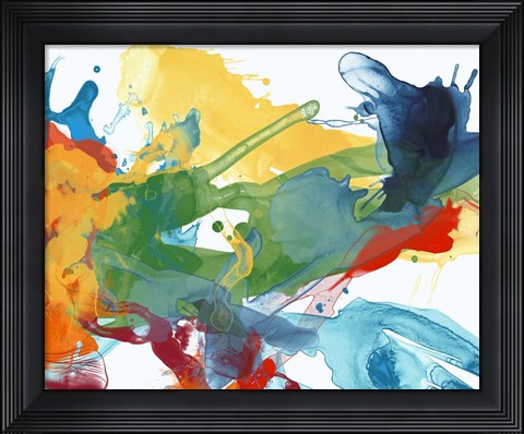 Framed Primary Abstract I Print