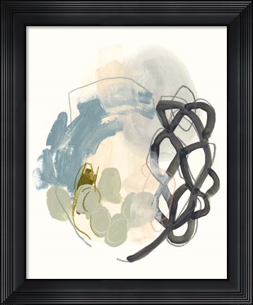 Framed Seed Stitch I Print