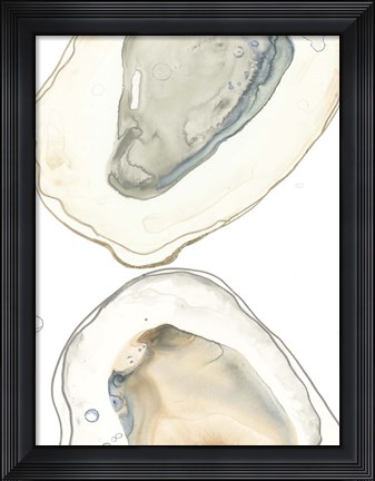 Framed Ocean Oysters II Print
