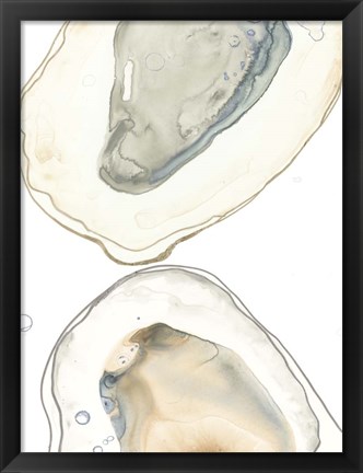 Framed Ocean Oysters II Print