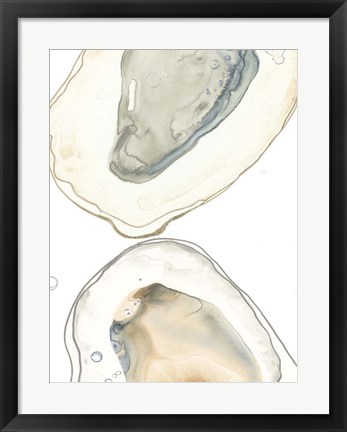 Framed Ocean Oysters II Print