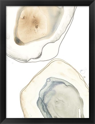 Framed Ocean Oysters III Print