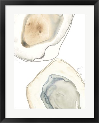 Framed Ocean Oysters III Print