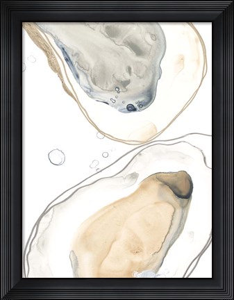 Framed Ocean Oysters IV Print