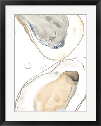 Framed Ocean Oysters IV Print