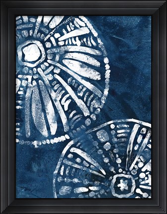 Framed Sea Batik III Print