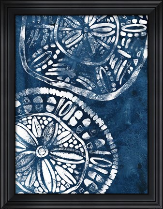 Framed Sea Batik IV Print