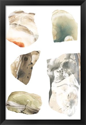 Framed Geode Segments II Print