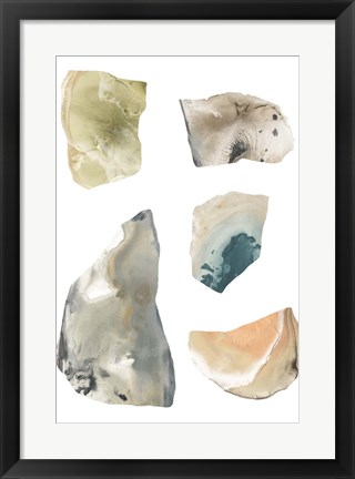 Framed Geode Segments III Print