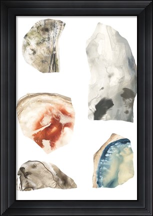 Framed Geode Segments IV Print