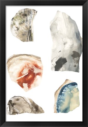 Framed Geode Segments IV Print
