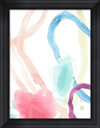 Framed Serpentine Rainbow I Print
