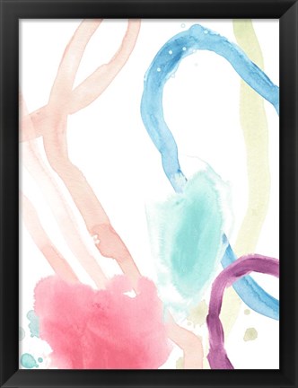 Framed Serpentine Rainbow I Print