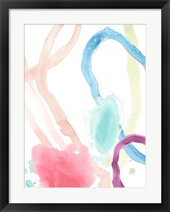 Framed Serpentine Rainbow I Print