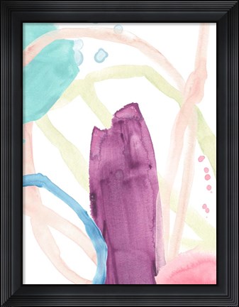 Framed Serpentine Rainbow II Print