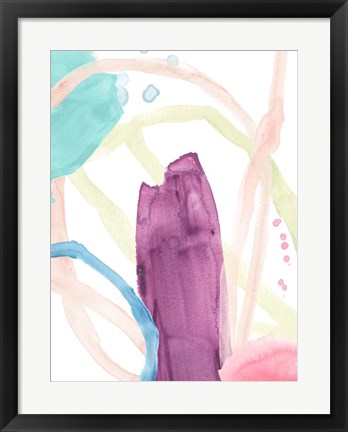 Framed Serpentine Rainbow II Print