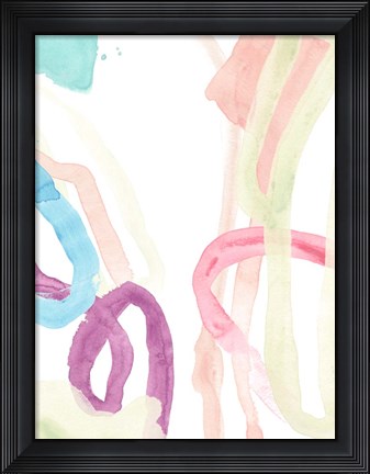 Framed Serpentine Rainbow IV Print
