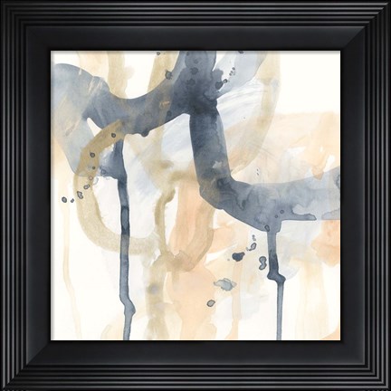 Framed Liquid Blueprint II Print