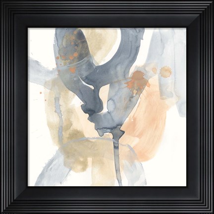 Framed Liquid Blueprint VI Print