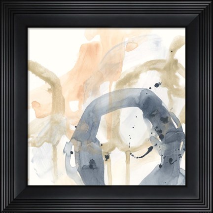 Framed Liquid Blueprint IX Print