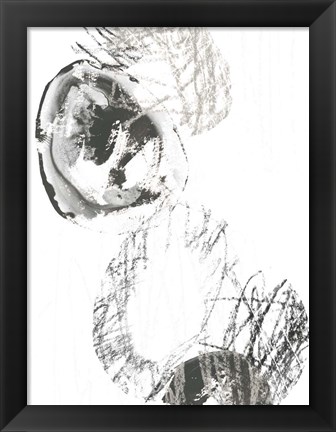 Framed Scribble Stones II Print