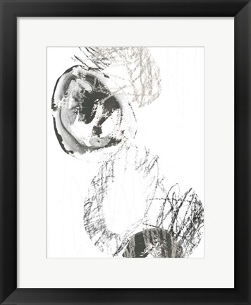 Framed Scribble Stones II Print