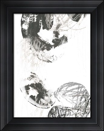 Framed Scribble Stones III Print