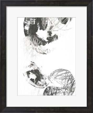 Framed Scribble Stones III Print